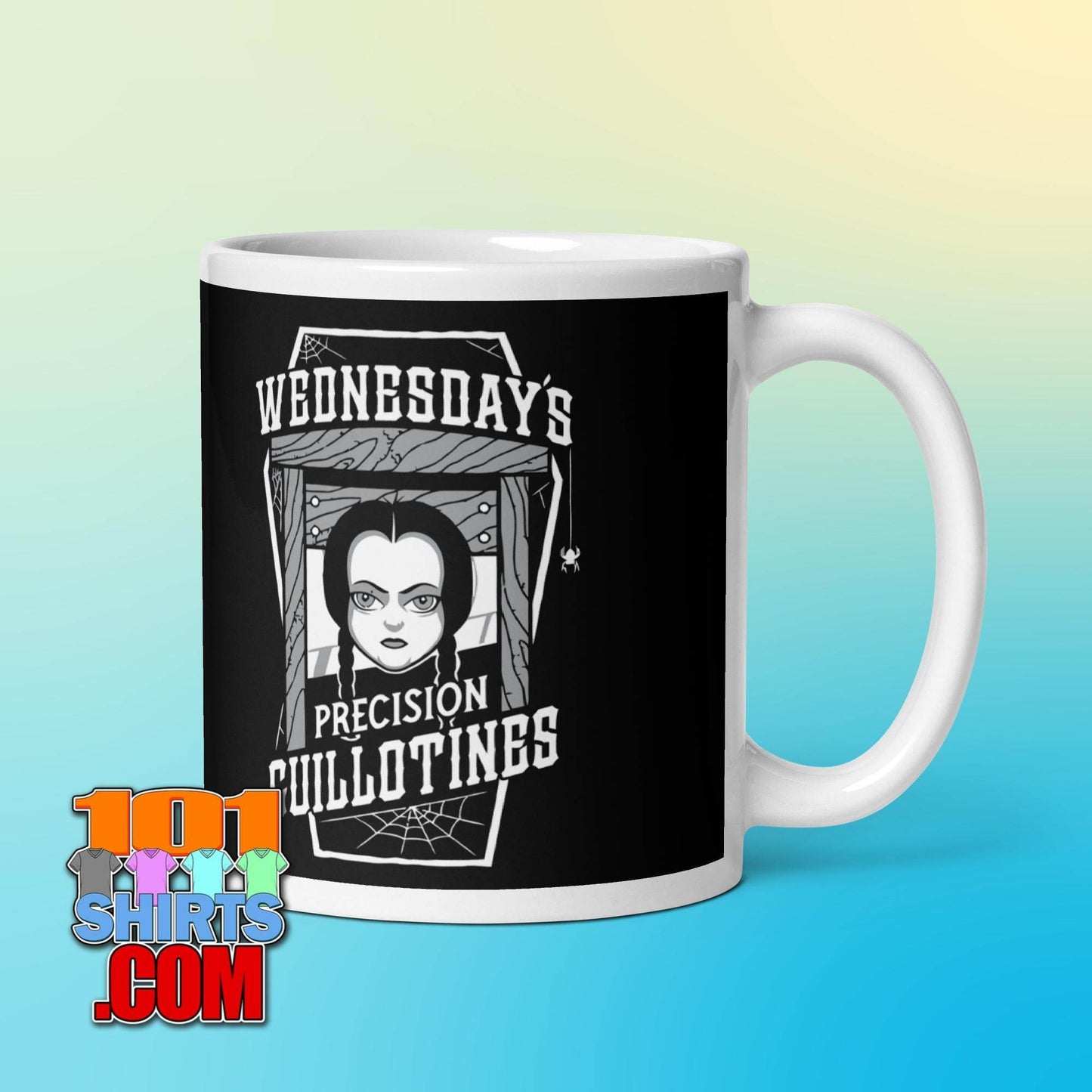 Wednesday Addams Guillotine Coffee Mug: Spooky Style for the Morbidly Tea! - 101SHIRTS