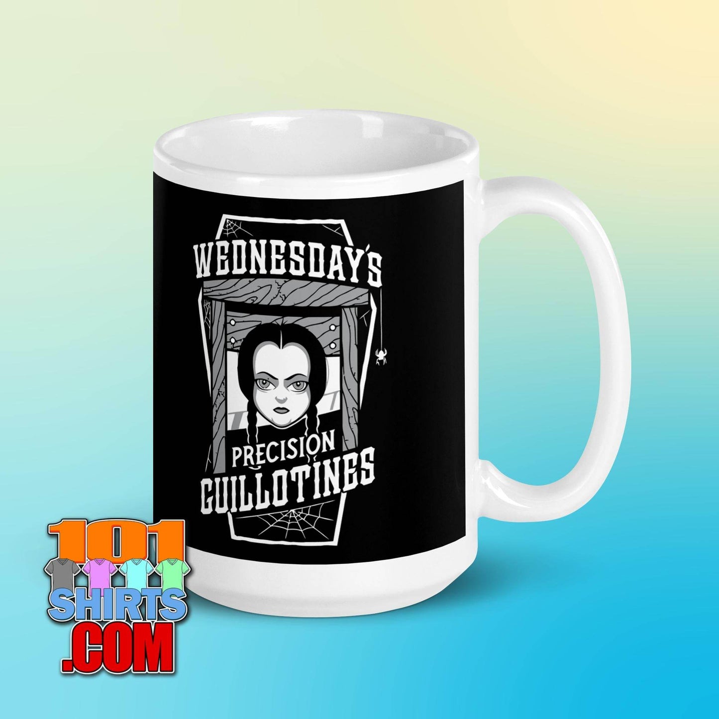 Wednesday Addams Guillotine Coffee Mug: Spooky Style for the Morbidly Tea! - 101SHIRTS