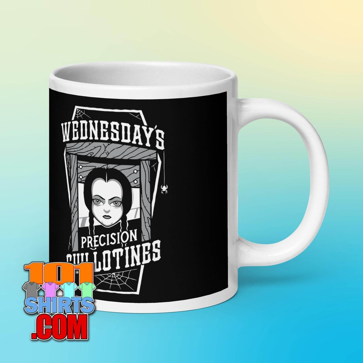 Wednesday Addams Guillotine Coffee Mug: Spooky Style for the Morbidly Tea! - 101SHIRTS