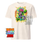 101SHIRTS cheugy meme t-shirt with colorful cartoon graphic on white fabric