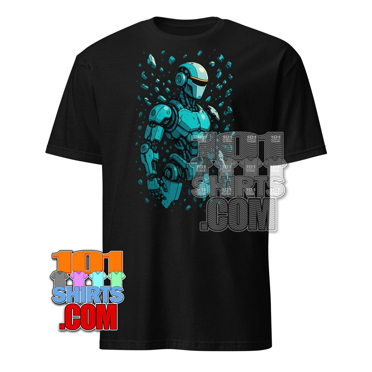 Cool Cyber Robot T-Shirt Cyberpunk Sci-Fi Tech Graphic Tee - 101SHIRTS
