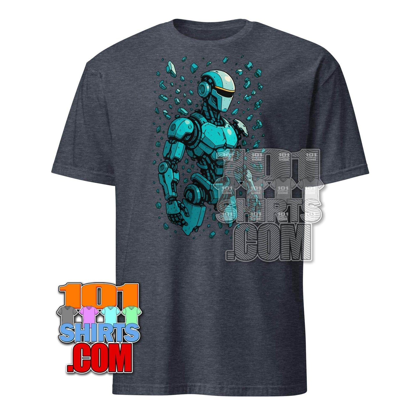 Cool Cyber Robot T-Shirt Cyberpunk Sci-Fi Tech Graphic Tee - 101SHIRTS