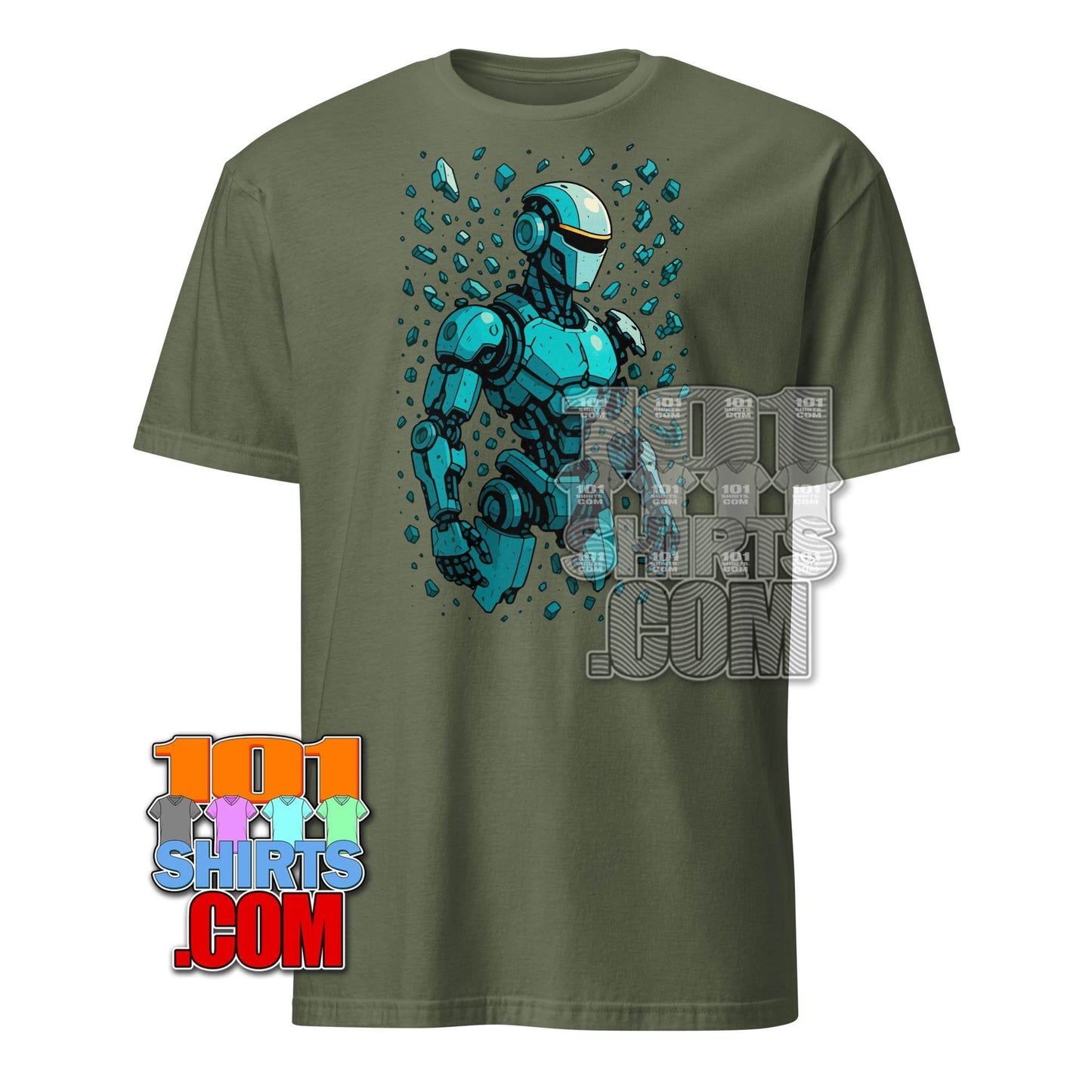Cool Cyber Robot T-Shirt Cyberpunk Sci-Fi Tech Graphic Tee - 101SHIRTS
