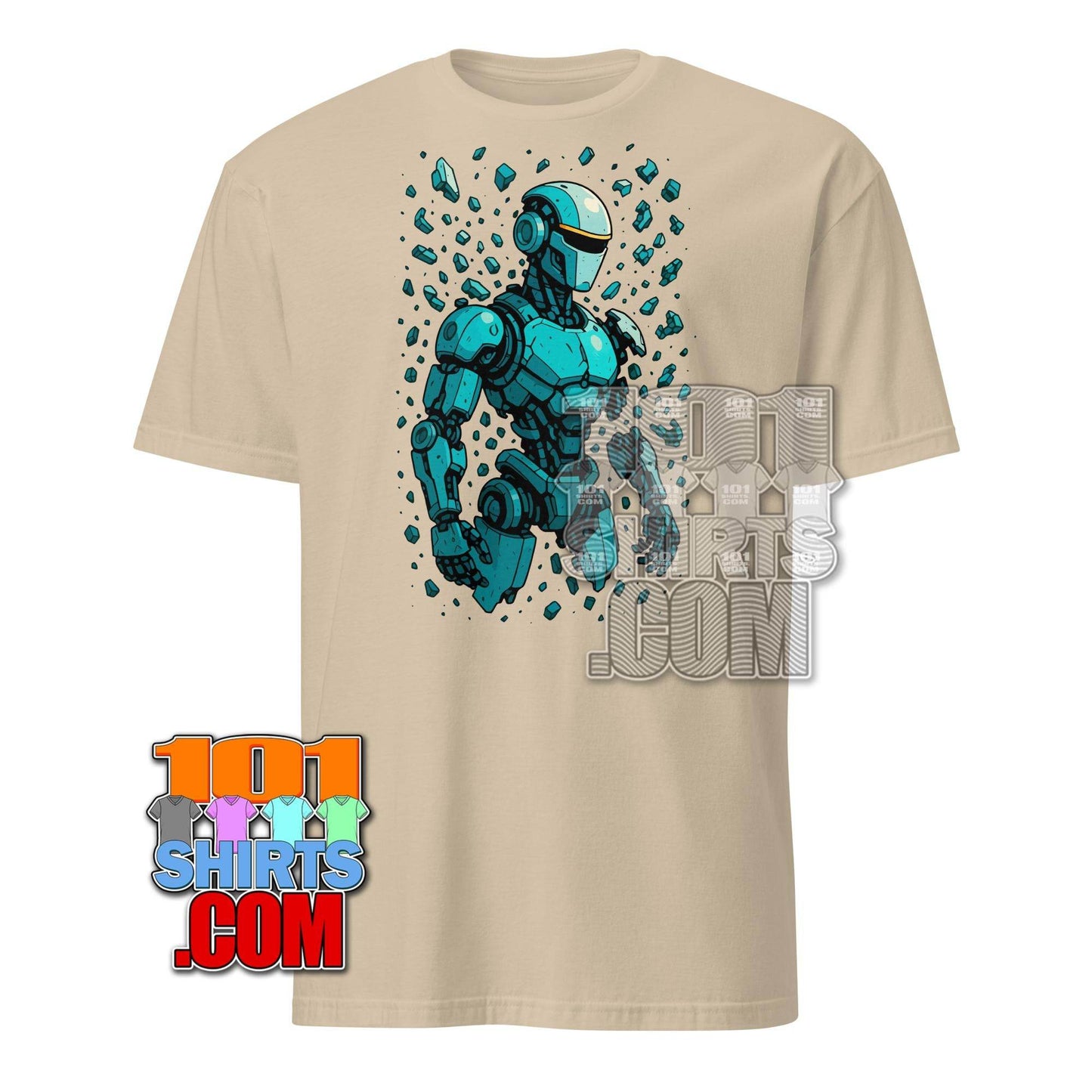 Cool Cyber Robot T-Shirt Cyberpunk Sci-Fi Tech Graphic Tee - 101SHIRTS