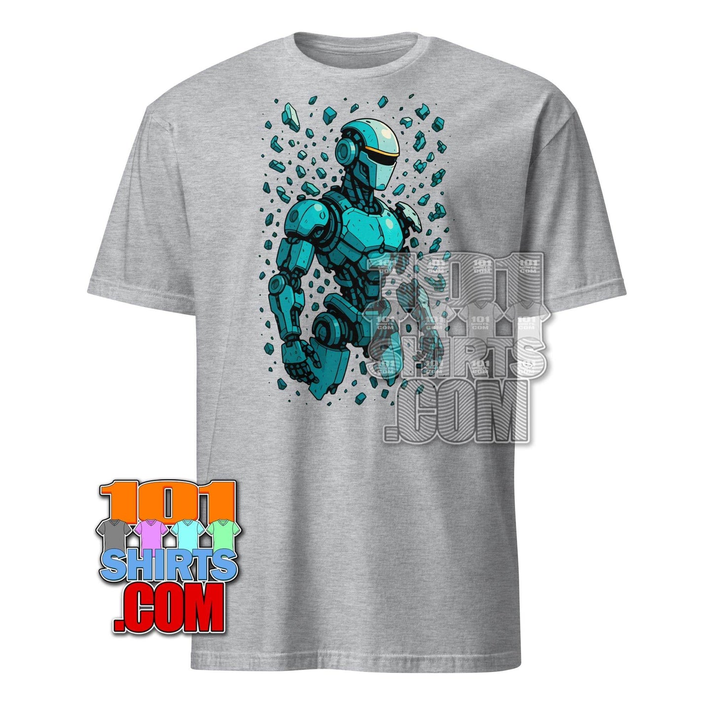 Cool Cyber Robot T-Shirt Cyberpunk Sci-Fi Tech Graphic Tee - 101SHIRTS