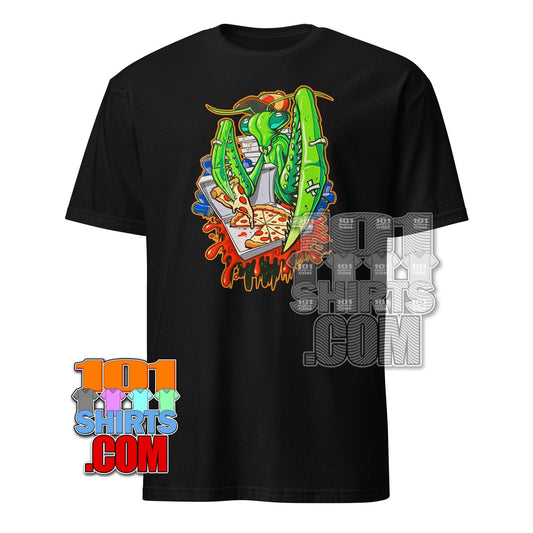 101SHIRTS Mantis Pizza T-Shirt Fun Graphic Tee - 101SHIRTS
