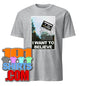 I want to believe Vintage Music Tape Cassette X-Files Poster Funny T-Shirt - 101SHIRTS