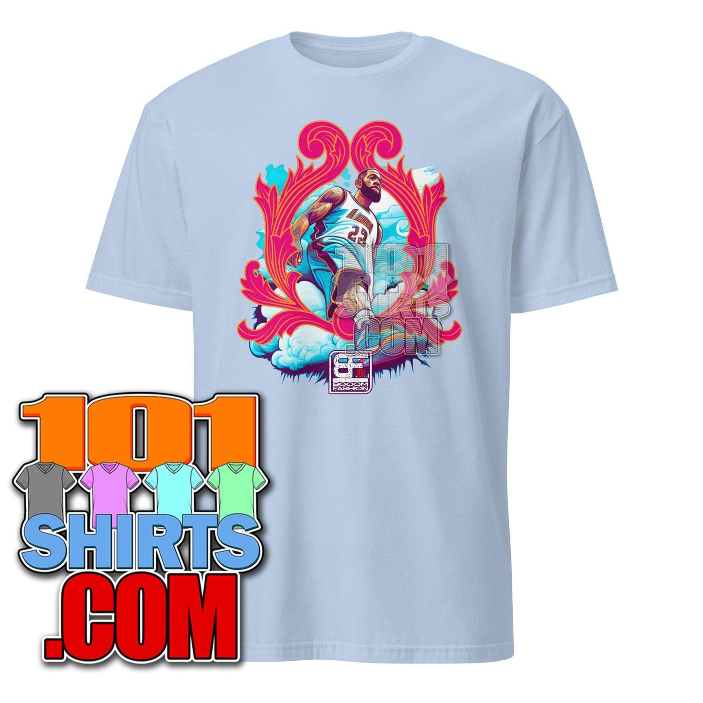 Artistic Basketball Player Graphic T-Shirt - 101SHIRTS