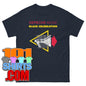 Depeche Mode Black Celebration t-shirt in black with yellow and red graphic design by 101SHIRTS