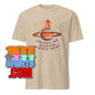 Beige 101SHIRTS T-shirt with vintage space design and text no one on earth gets me funny shirts for unique souls