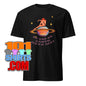 Black t-shirt from 101SHIRTS with colorful Saturn design and No One On Earth Gets Me text funny shirts for unique souls