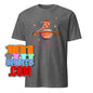 Gray T-shirt from 101SHIRTS featuring colorful Saturn graphic and text no one on Earth gets me funny shirts for unique souls