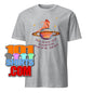 Gray 101SHIRTS t-shirt with planet and sitting person graphic and text no one on earth gets me funny shirts for unique souls