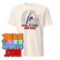 Swim at Own risk Amity Island Jaws Caution Funny Movie Parody T-Shirt - 101SHIRTS