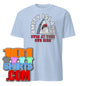 Swim at Own risk Amity Island Jaws Caution Funny Movie Parody T-Shirt - 101SHIRTS