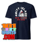 Swim at Own risk Amity Island Jaws Caution Funny Movie Parody T-Shirt - 101SHIRTS