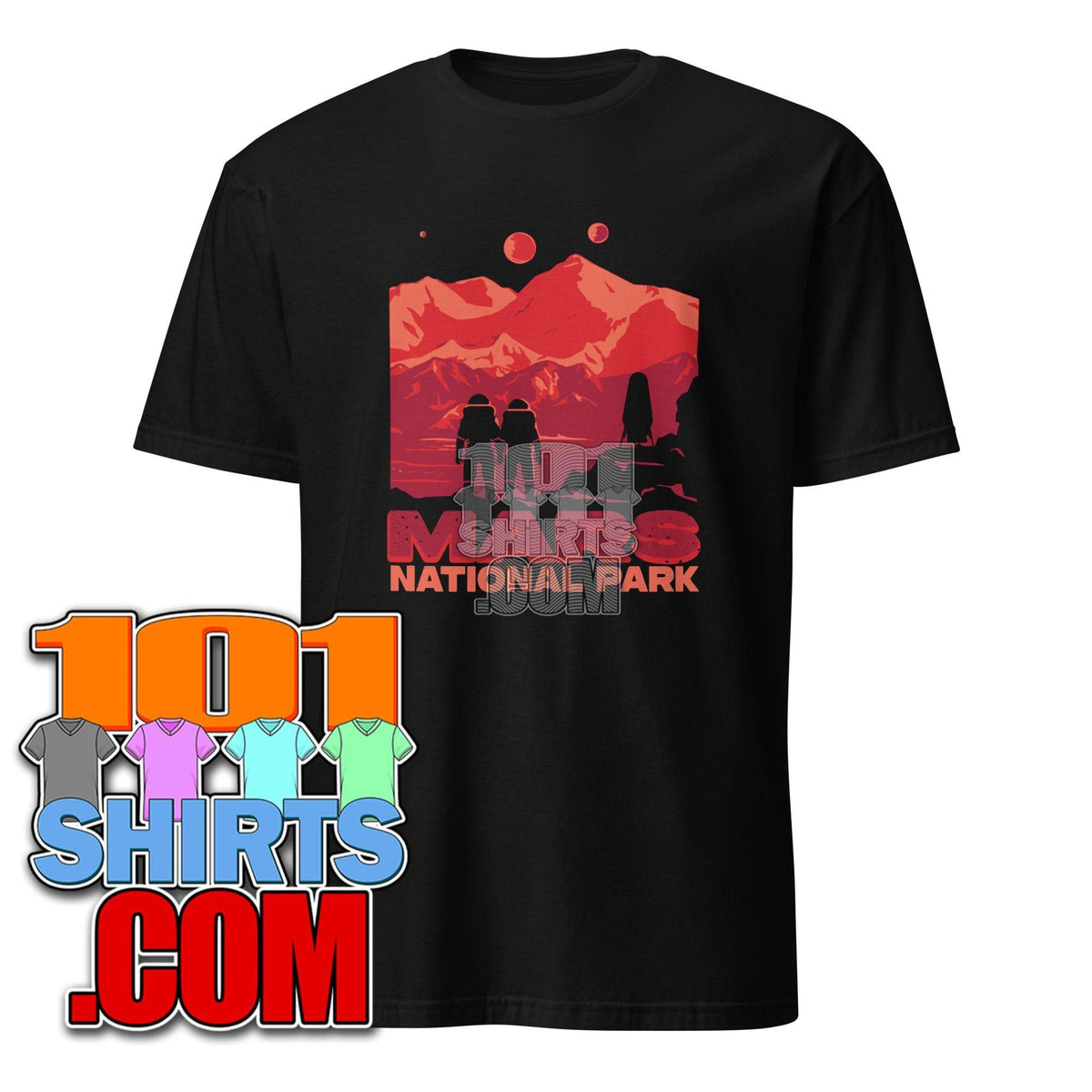Black Mars National Park t-shirt featuring a stunning mountain graphic