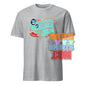 Gray music teacher t-shirt with colorful Being a Music Teacher is My Jam graphic from 101SHIRTS