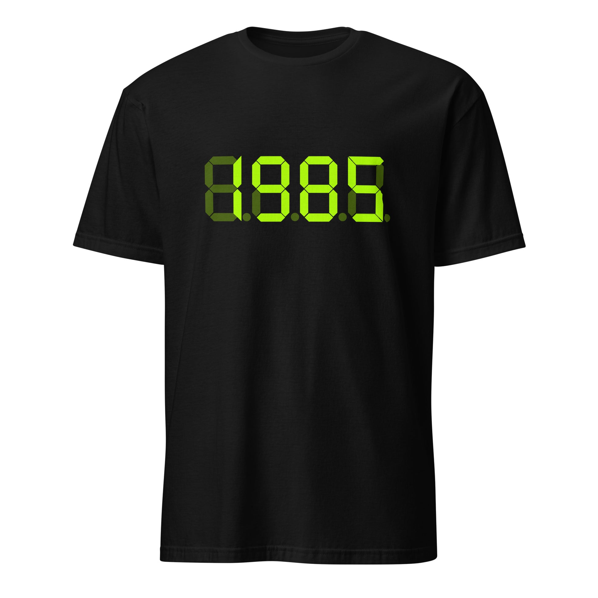 1985 Year inspired by Back To The Future Movie Desk Time Clock Time Machine in Dolorean T-shirt