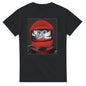 Black 2001 a space odyssey t-shirt with red astronaut helmet graphic by 101SHIRTS