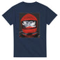 Navy 2001 a space odyssey t-shirt with red astronaut helmet graphic by 101SHIRTS