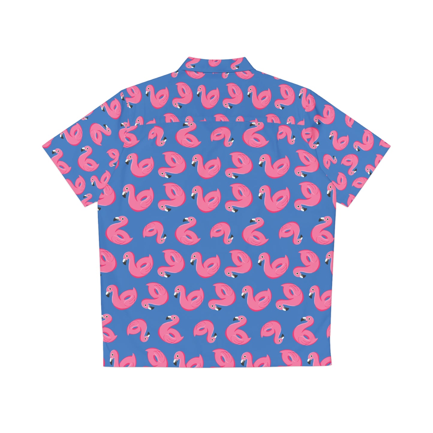 Swimming Pool Tropical Flamingo Swimming Tire Party Funny Hawaiian Shirt