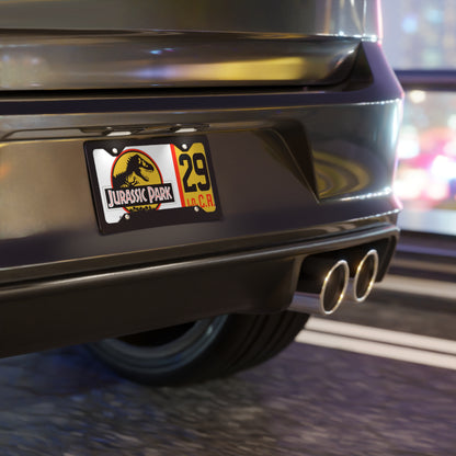 Jurassic Park Movie Car 29 License Plate