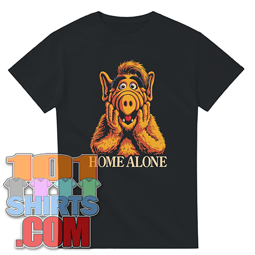ALF Home Alone T-Shirt - Retro 80s TV Show Fan & Funny Gift