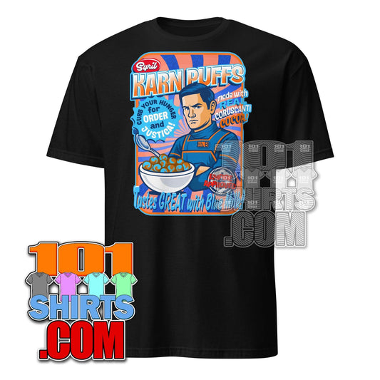 Andor Star Wars TV Series Tee Syril Karn Puffs Blue Milk Cereals Parody T-Shirt - 101SHIRTS
