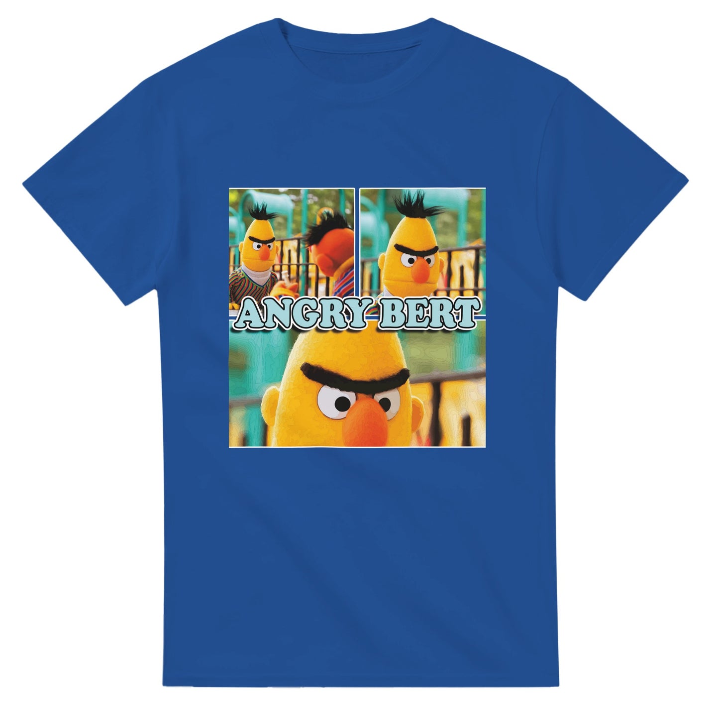 Angry Bert Sesame Sreet Muppet Cartoon Funny T-Shirt