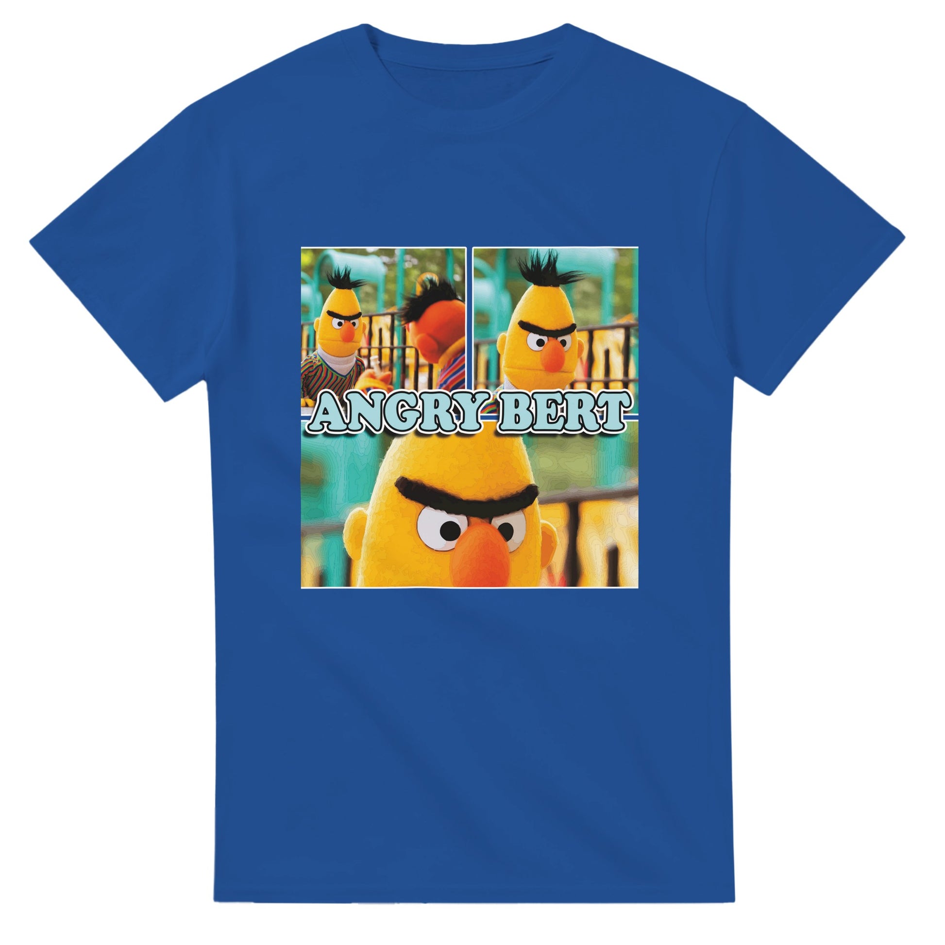 Angry Bert Sesame Sreet Muppet Cartoon Funny T-Shirt