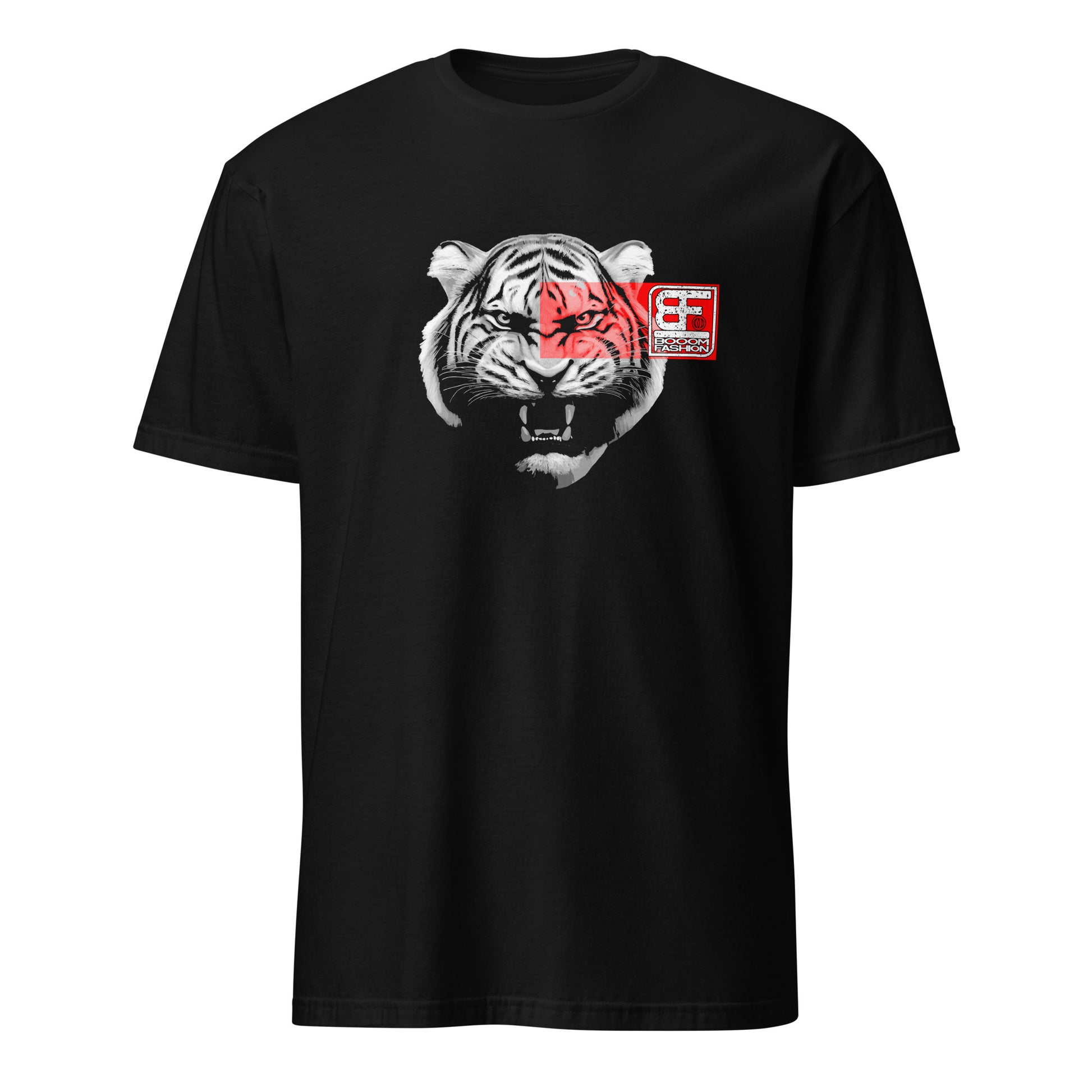 Angry Tiger Cat Head Art Design Booomfashion Unisex T-Shirt