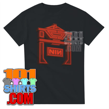 Ares Movie Recognizer Flying Grid Craft Nine Inch Nails Logo T-Shirt