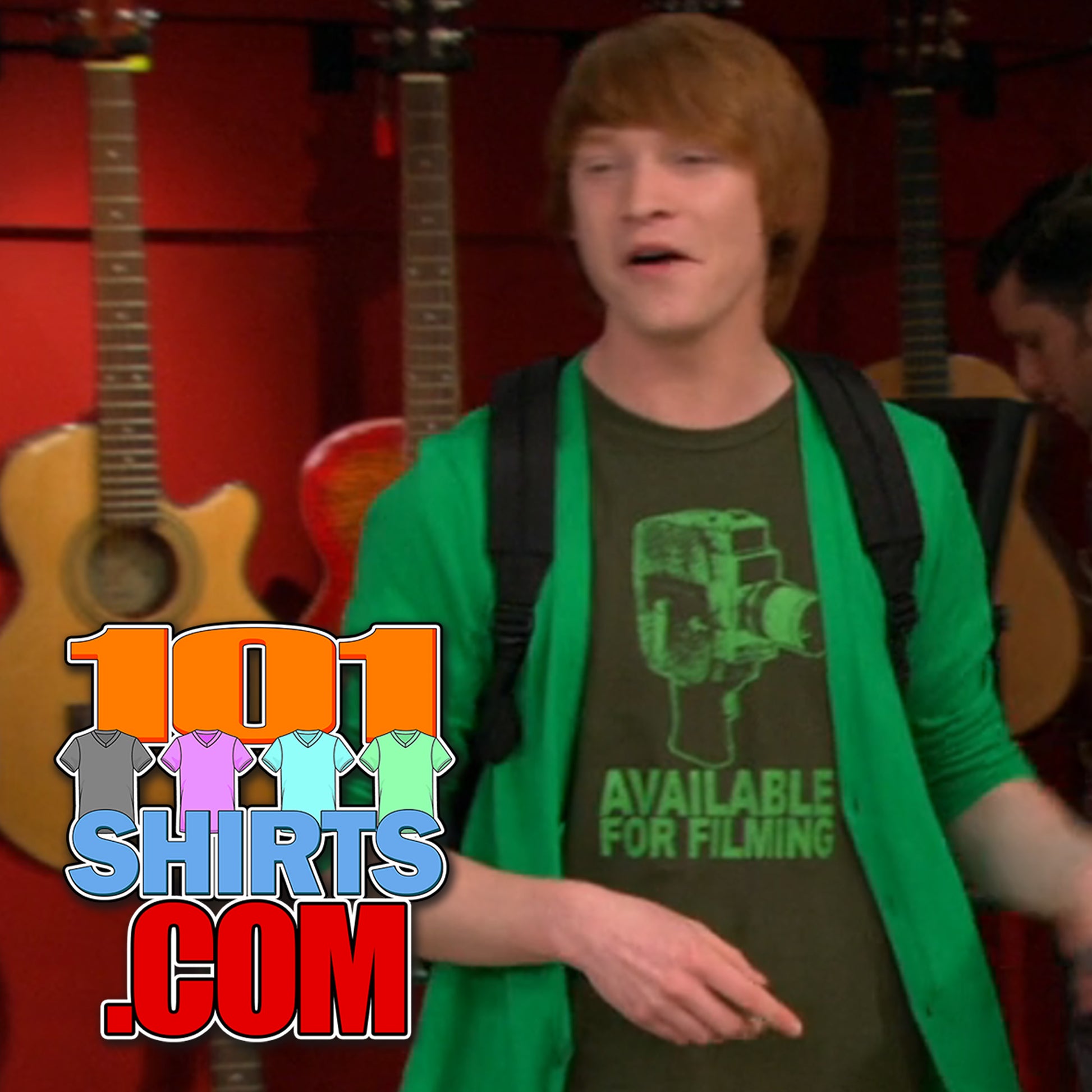Austin & Ally TV Series Dez Calum Worthy Available Filming Camera T-Shirt