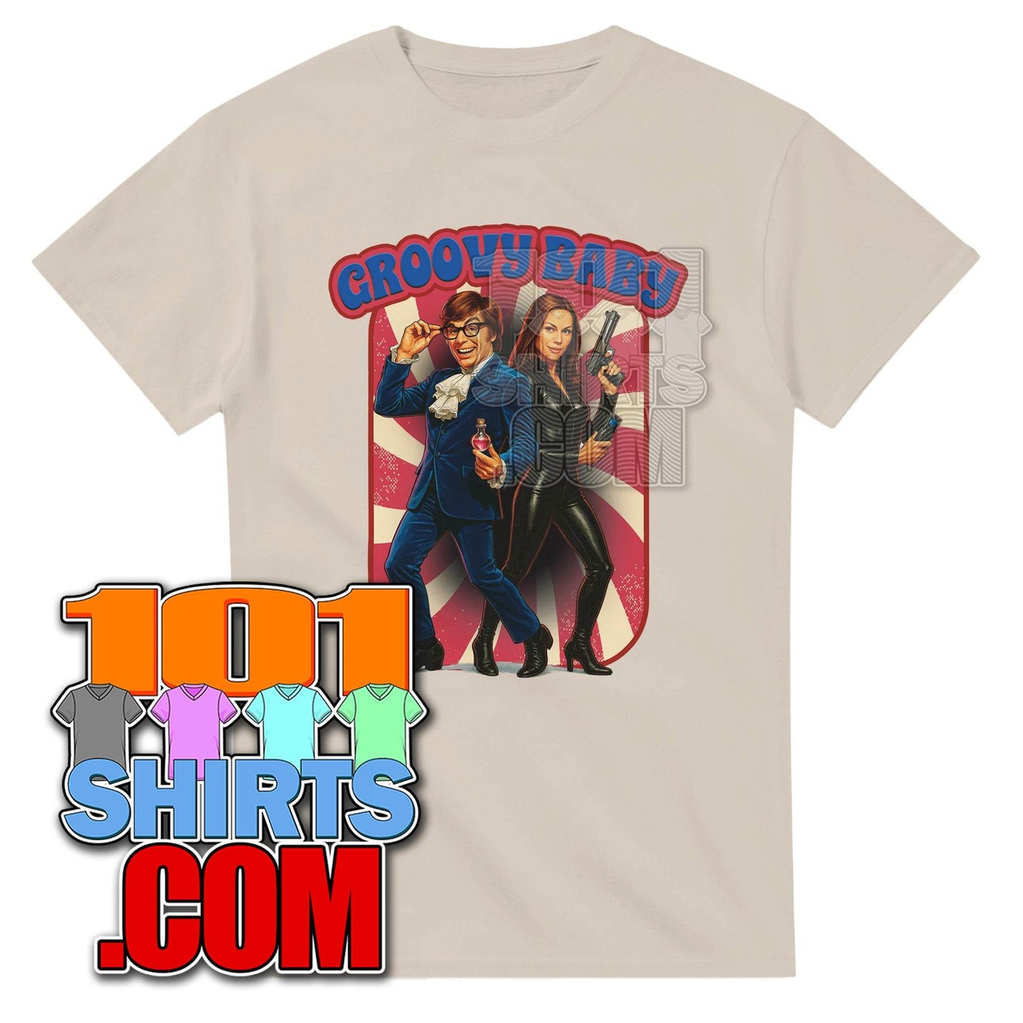 Austin Powers Movie Mike Myers Groovy Baby Funny Graphic Retro T-Shirt - 101SHIRTS