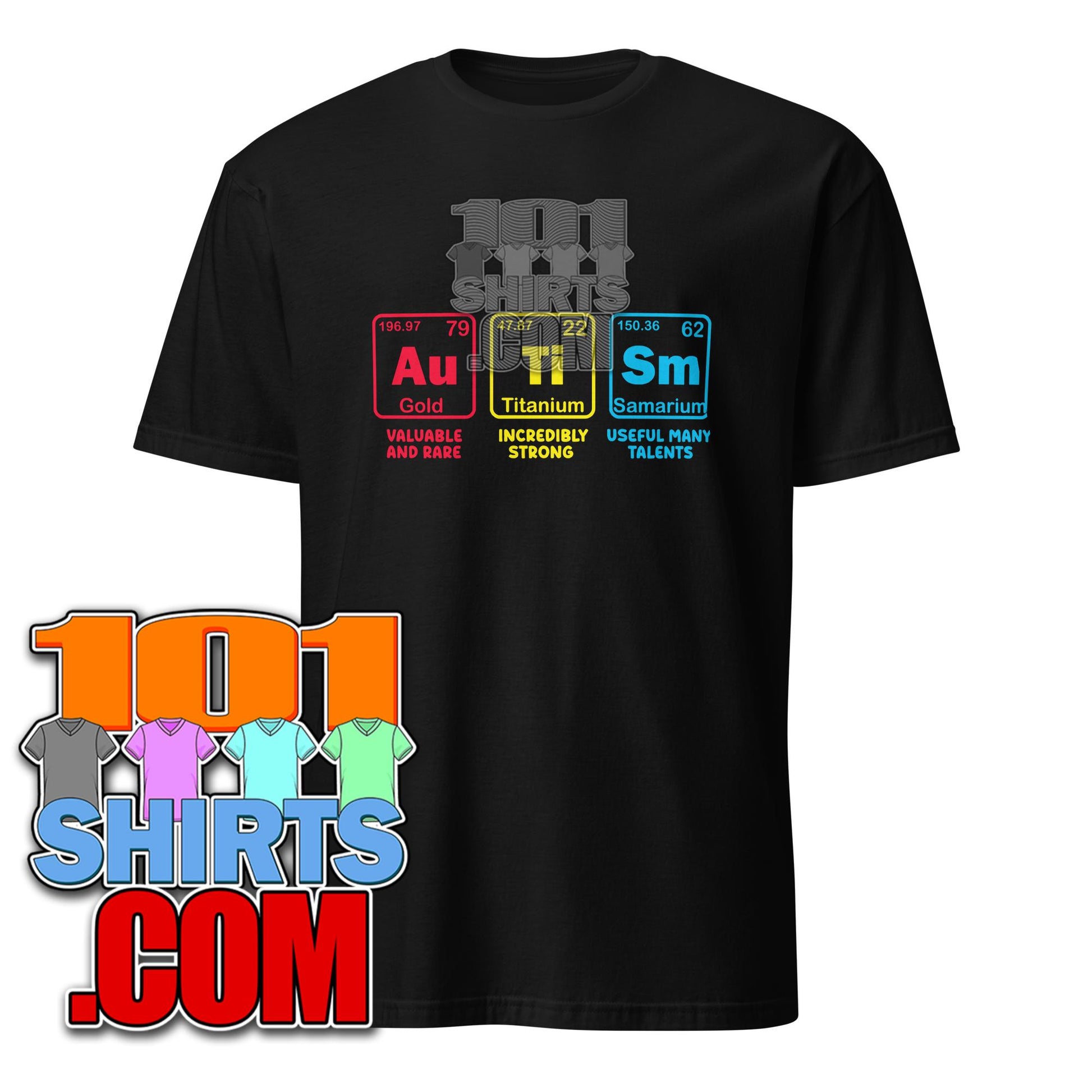 Autism Awareness Women Men Kids mom Elements Periodic Table T-Shirt