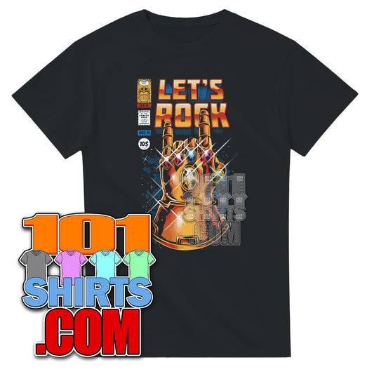 Infinity Stones Glove Devil Horns Rock Hand T-shirt