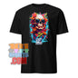 "BOOOM FASHION" Tropical Skull & Flowers T-Shirt | Edgy Summer & Festival Wear | Unique Gift for Goth & Boho Chic Fans