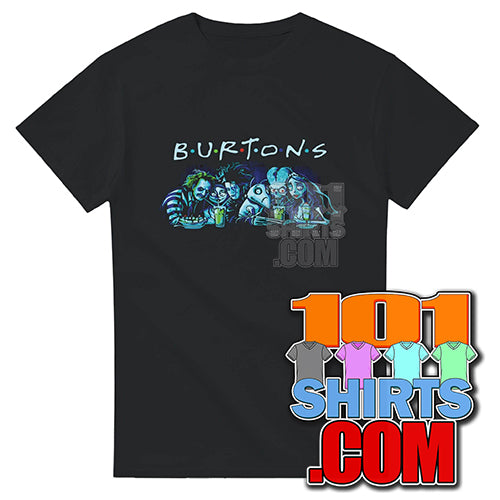 BURTONS FRIENDS Funny Mashup T-Shirt  Tim Burton Movie Tee