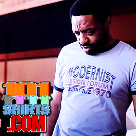 Backrooms Movie Chiwetel Ejiofor as Clark Modernist Design Forum Santa Cruz 1970 Ringer T-Shirt