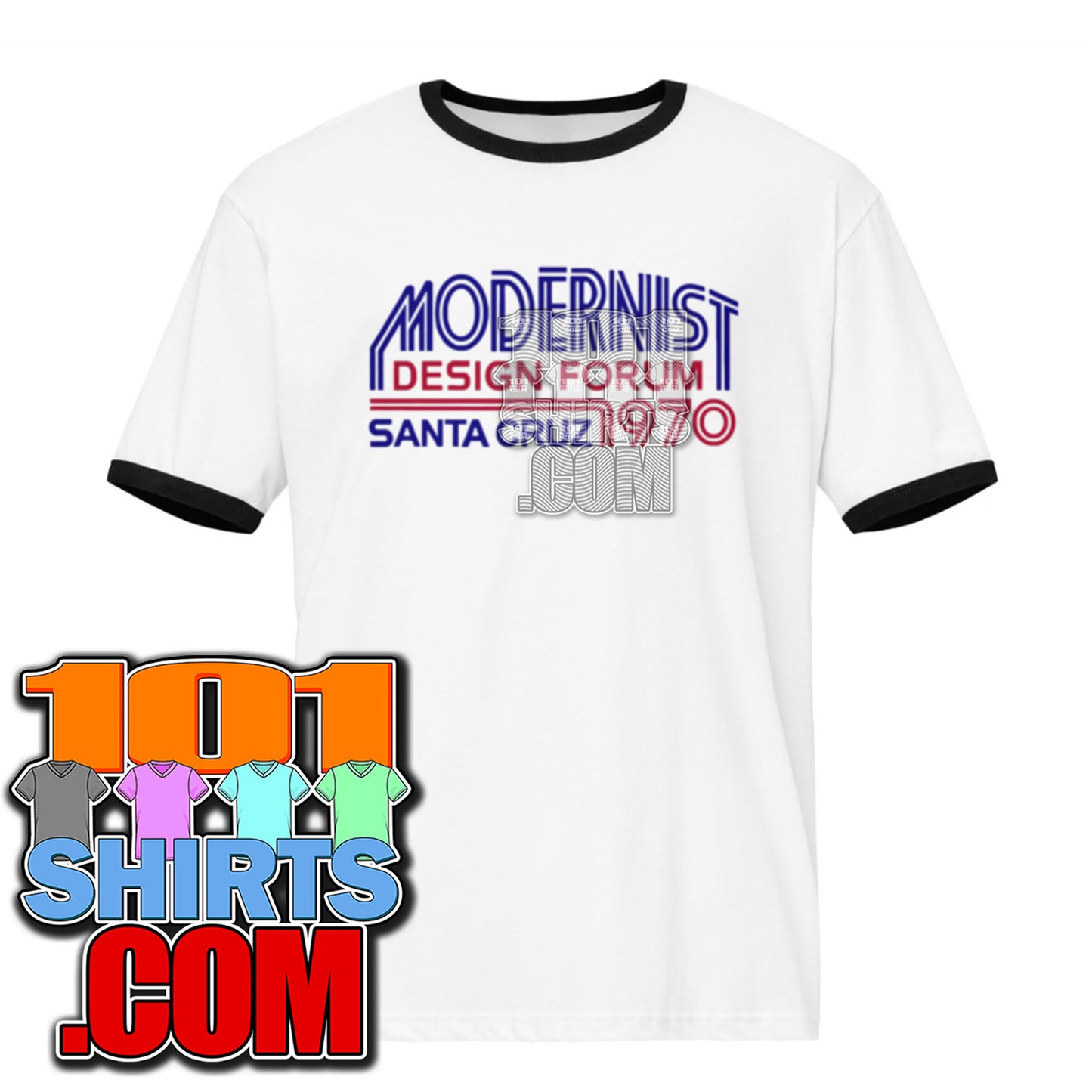 Backrooms Movie Chiwetel Ejiofor as Clark Modernist Design Forum Santa Cruz 1970 Ringer T-Shirt