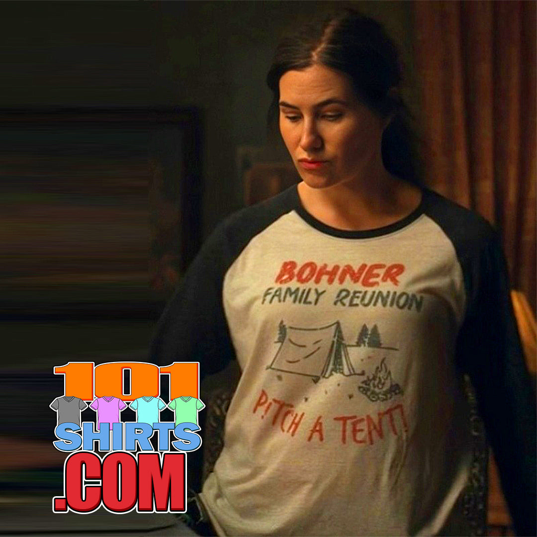 Bohner Family Reunion Pitch a Tent! Shirt Agatha All Along Agatha Harkness MCU Reprint Raglan