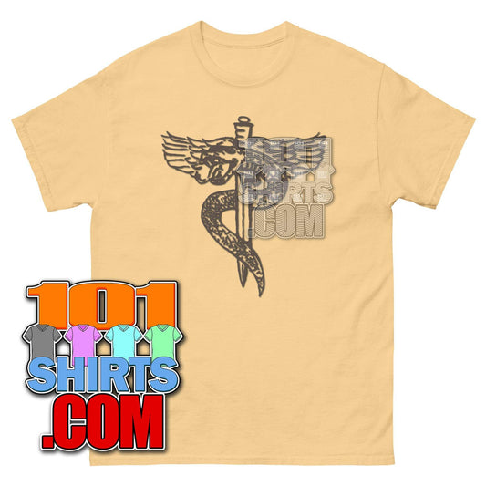 Breaking Bad TV Series Tee SNAKE AND SWORD Medicine Sign Jesse Pinkman Yellow T-Shirt - 101SHIRTS