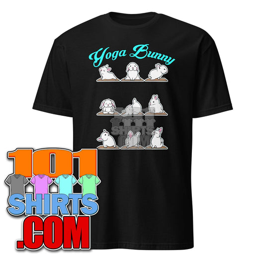 Bunny Yoga T-Shirt Funny Rabbits In Yoga Poses Sports Tee T-Shirt - 101SHIRTS