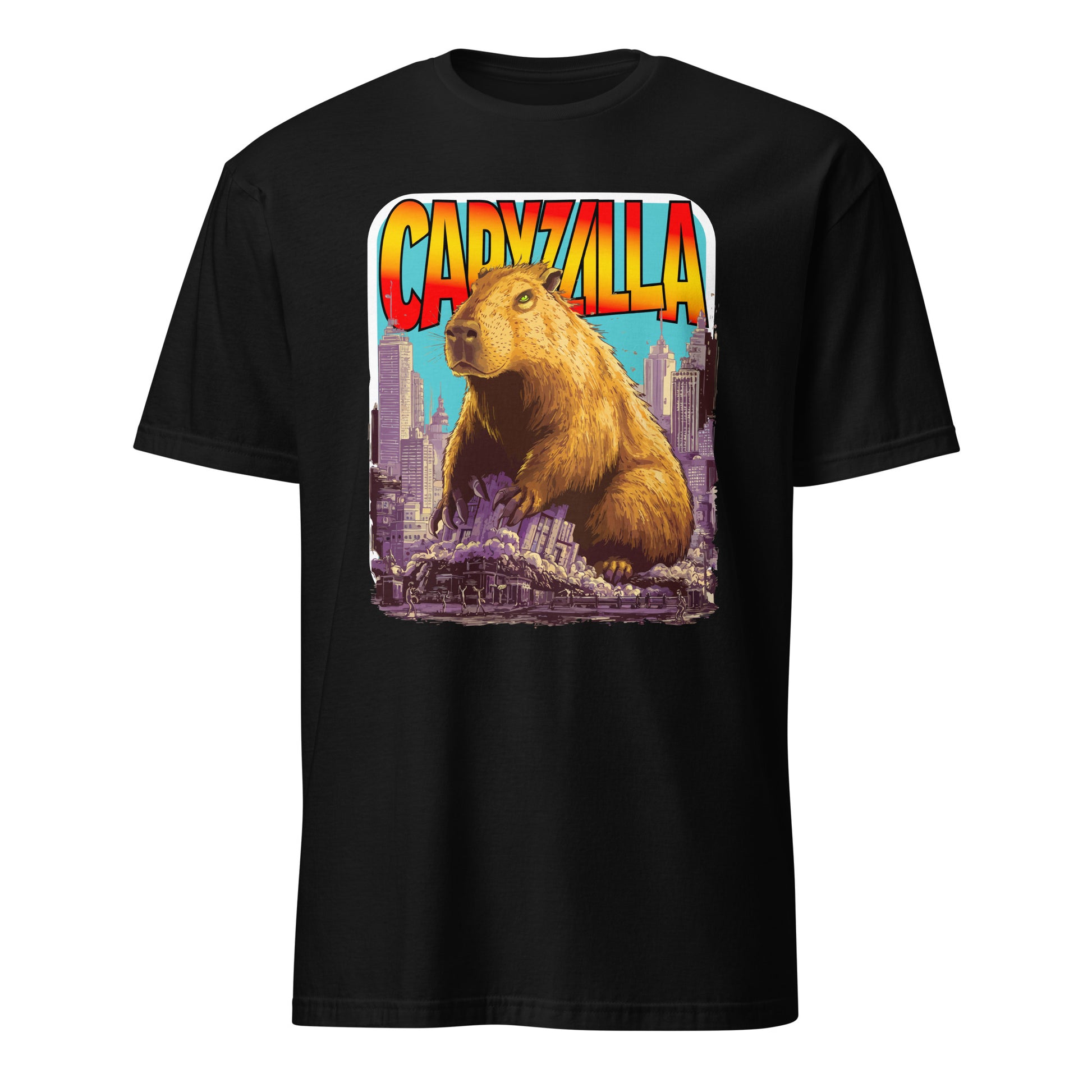 Capyzilla Caby Godzilla Parody Funny Cute Capybara Animal Lovers T-Shirt