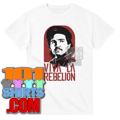 Cassian Andor Star Wars T-Shirt Viva la Rebelion Ghorman Resistance Propaganda Tee - 101SHIRTS