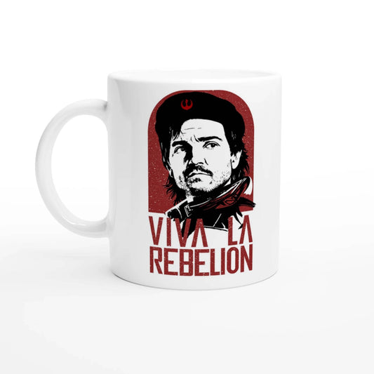 Cassian Andor Star Wars Mug Viva la Rebelion Ghorman Resistance Propaganda Coffee Cup - 101SHIRTS