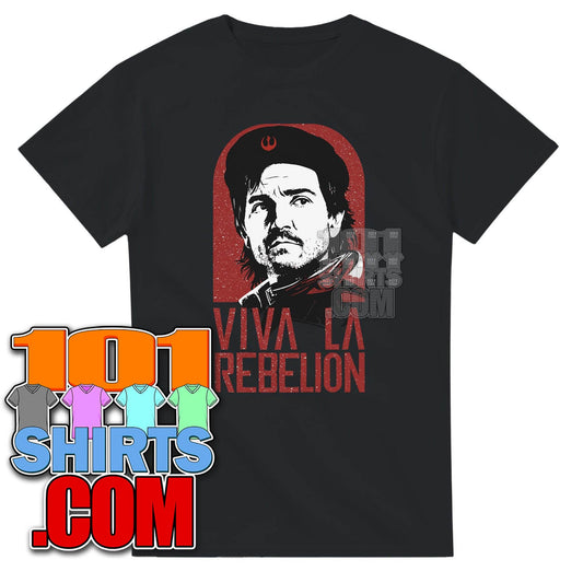 Cassian Andor Star Wars T-Shirt Viva la Rebelion Ghorman Resistance Propaganda Tee - 101SHIRTS