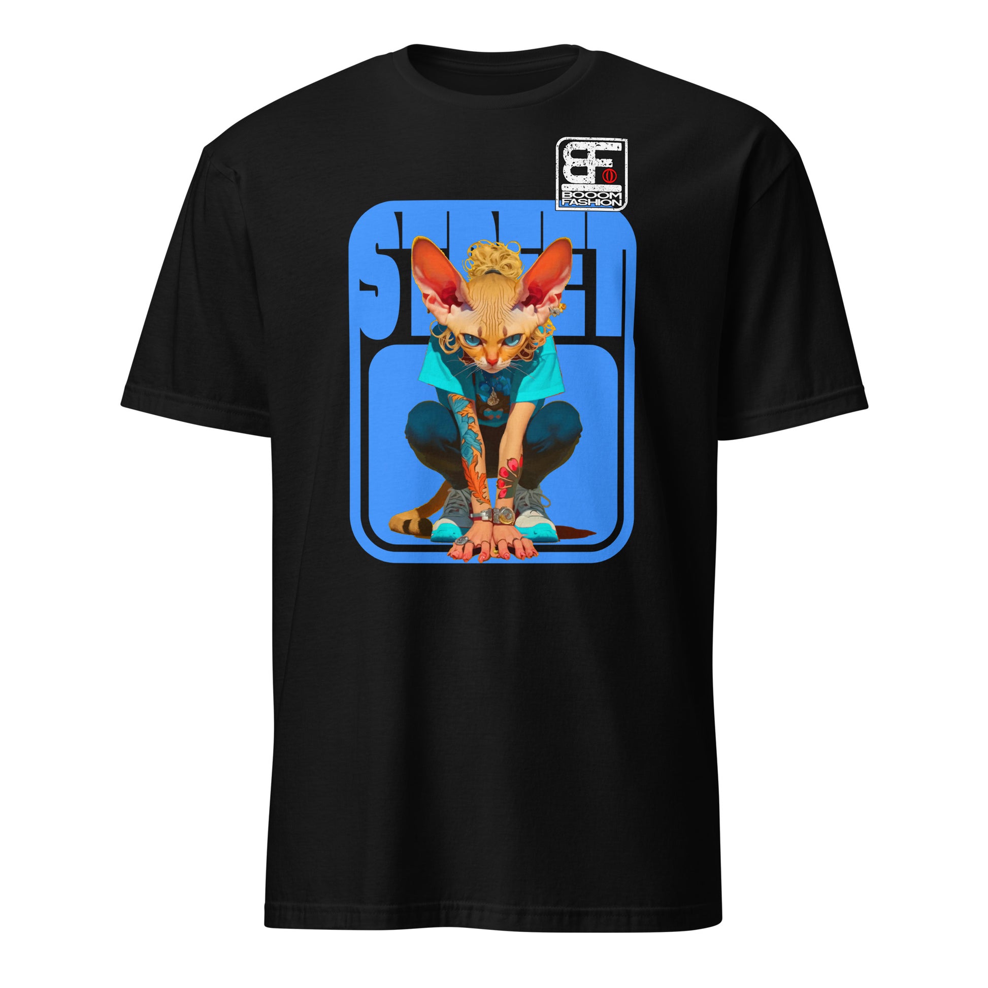 Cat Person Hybrid Streetweare Cat Human Body Art Design Booomfashion Unisex T-Shirt