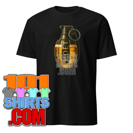 Champagne Grenade Shape Funny T-Shirt - 101SHIRTS
